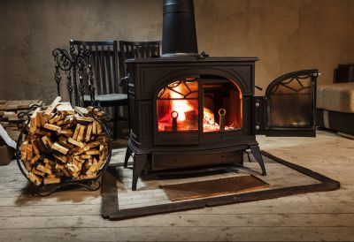 Wood Burning Fireplace